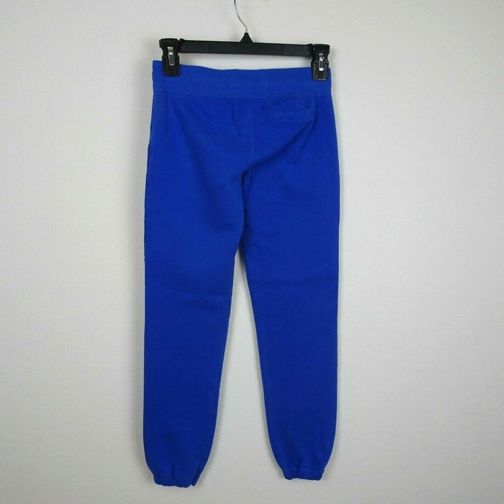 💰3/$25 Abercrombie Kids Jogger Sweat Pants Drawstring Logo Blue Comfy M - Picture 3 of 12